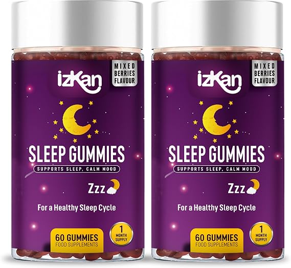 Pro Sleep Gummies for Adults Magnesium, L-Theanine, 5 HTP, Passionflower Extract, Glycine, Chewable Sleep Supplement |Sleep Aid| |Calm Mood| Vegan 120 Gummies |Berries Flavour| (2)