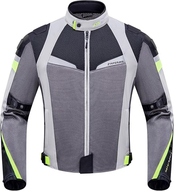 Summer Motorcycle Jacket for Men with CE Armor and 3D Large Mesh