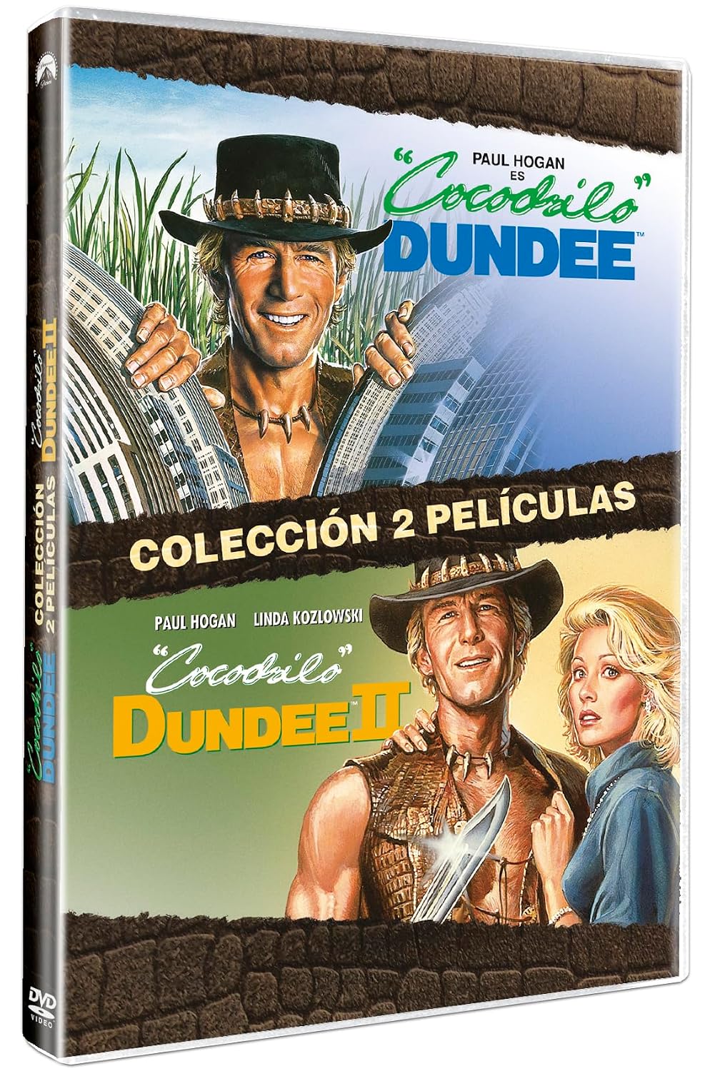 Cocodrilo Dundee (Crocodile Dundee) (DVD) Pack 2 Peliculas: Cocodrilo Dundee (1986) (Peter Faiman) + Cocodrilo Dundee II (1988) (John Cornell)