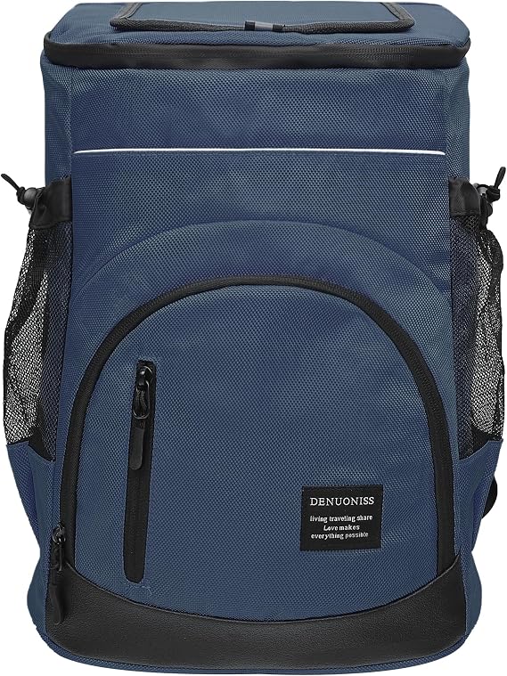 30L Soft Cooler Backpack 36-Can, Large Insulated Picnic Bag with Top Easy Access Pocket, Leakproof Thermal Rucksack for Camping Beach BBQ Lunch
