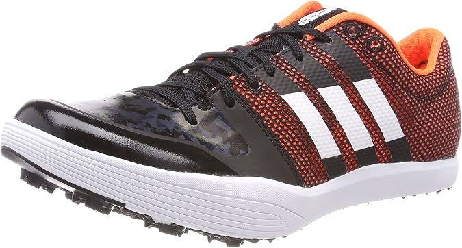 adidas Adizero Lj, Unisex Adult's Track & Field Shoes, Black (cblack/ftwwht/orange Core Black/Ftwr White/Orange), 12 UK (47 1/3 EU)