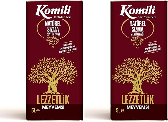 Komili Sızma Zeytinyağı 5 Lt Teneke (2 paketi)