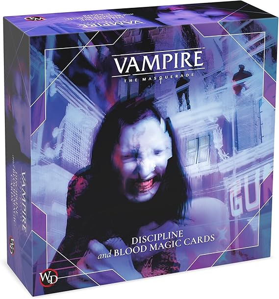 Renegade Game Studios: Vampire: The Masquerade - Discipline Deck Accessory - 5th Edition Roleplaying Game, 219 Tarot-Sized Cards, RPG, Ages 18+