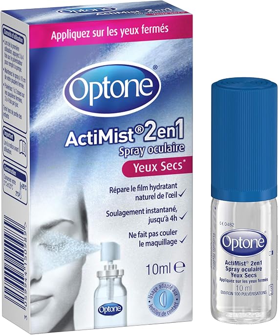 Optone Actimist Spray Double Action Yeux Secs