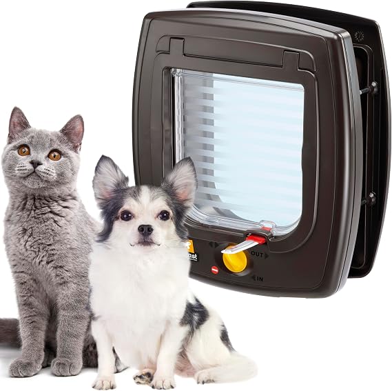 Ferplast Swıng 5 Kedi-Köpek Kapısı,Kahve,13,5X13,7, Standard, Kahverengi