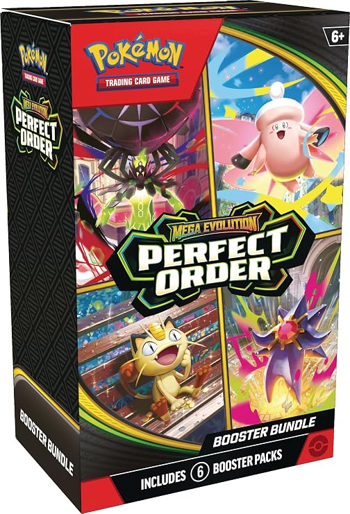 Pokémon TCG: Mega Evolution—Perfect Order Booster Bundle (6 Booster Packs)