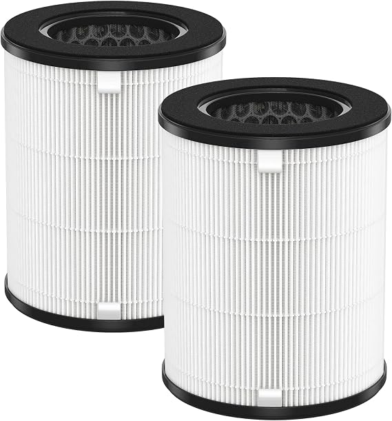 AP-T20 Replacement Filter Compatible with Homedics AP-T20, AP-T20WT, AP-T20BK and AP-T22 Air Purifiers, 3-in-1 Air Filter, Part# AP-T20FL, 2 Pack