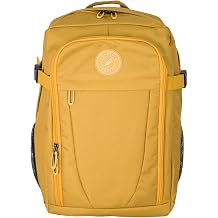 Ryanair Cabin Bag 40x30x20 | Cabin Max Suitcase | Carry On Backpack Underseat CabinBag | Carry on Luggage for Men Women | Travel Bag Backpack (Mustard Yellow - Design 3)