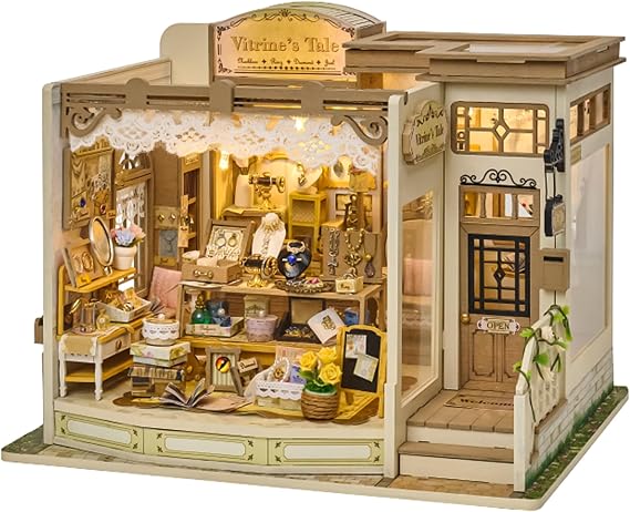 Spilay Miniature House Kits for Adults, Vitrine's Tale Dolls House