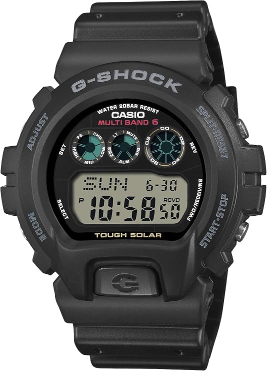Casio GW-6900 G-Shock Wristwatch, Black, sports