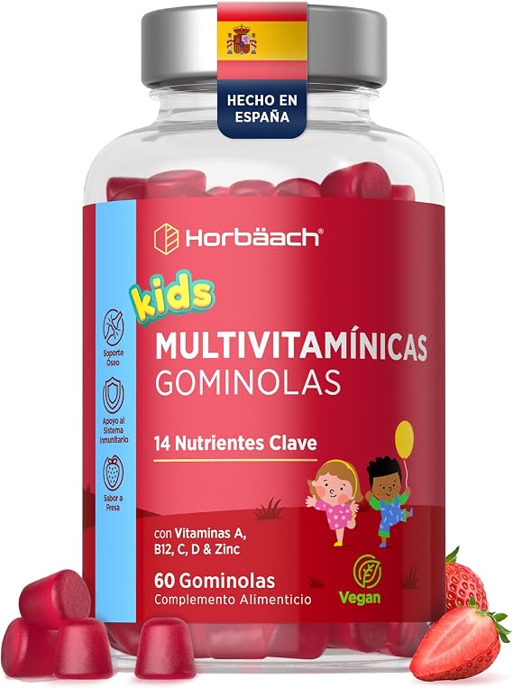 Children's Multivitamin Gummies - Strawberry Flavor - 14 Vitamins and Minerals
