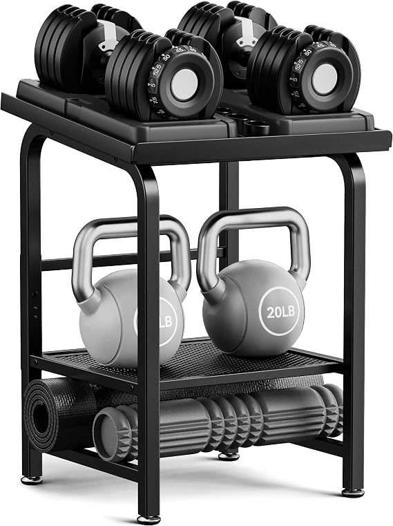 Adjustable Dumbbell Rack Stand Heavy Duty Weight Storage Rack for Home Gym 500lbs