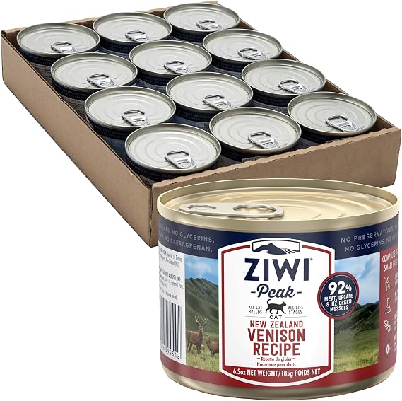 ZIWI Peak Canned Benison for Cats 6.5 oz 185 g x 12 Cans