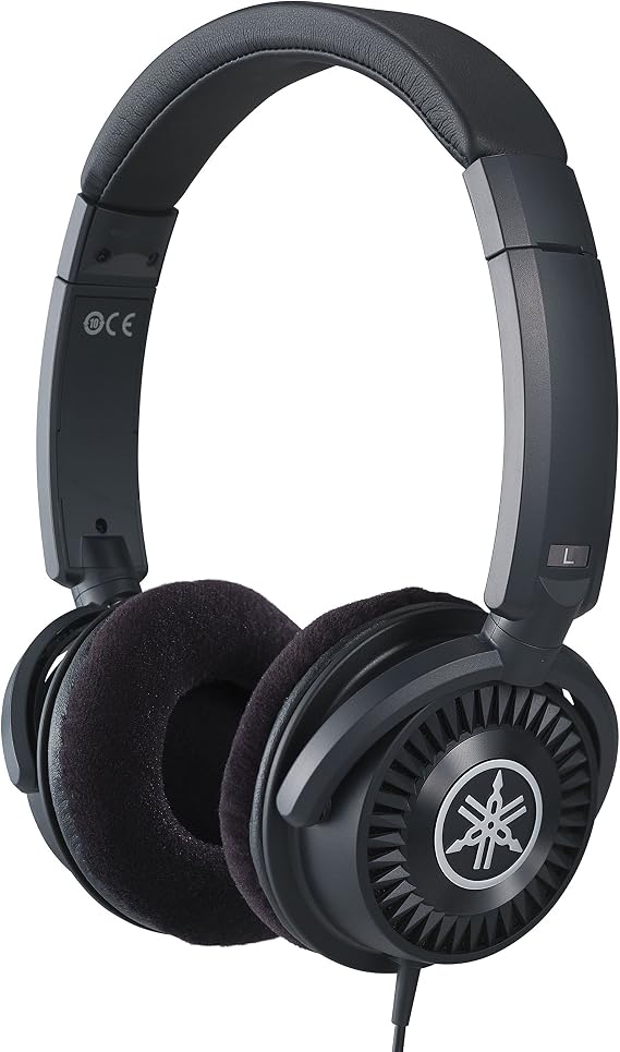 Yamaha HPH-150 Headphones, quality, clear sound and deep bass, open-backed, wired musicians headphones, in black
