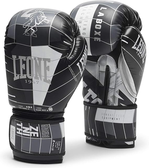 LEONE 1947 Boxing Gloves Zenith GN323, Black, (10oz)