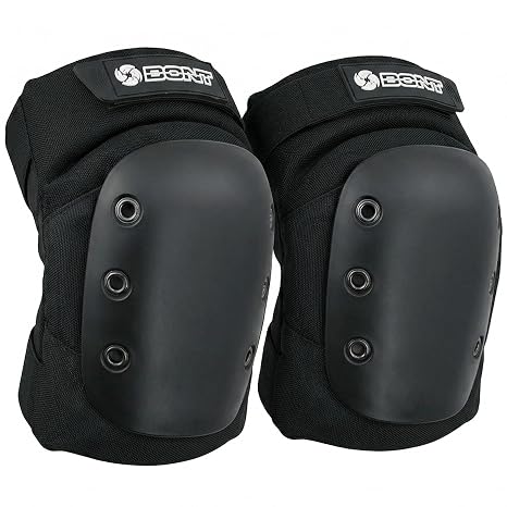 Bont PRO 膝パッド ローラーダービーとパークスケート用 ブラック XL