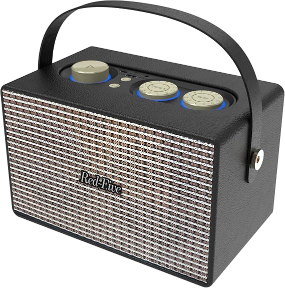 RED5 40W Retro Guitar Amp Style Bluetooth Speaker with Adjustable Treble & Bass