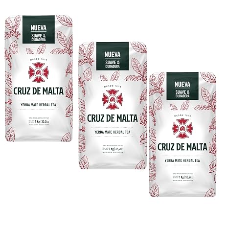 Argentine Mate Tea with Stems Cruz de Malta 1 kg