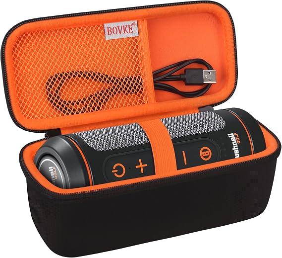 BOVKE Travel Case Compatible with Ultimate Ears Boom 4 Portable Waterproof Bluetooth Wireless Speaker, Boom 4 Holder with Mesh Pocket for Charging Cables, Black