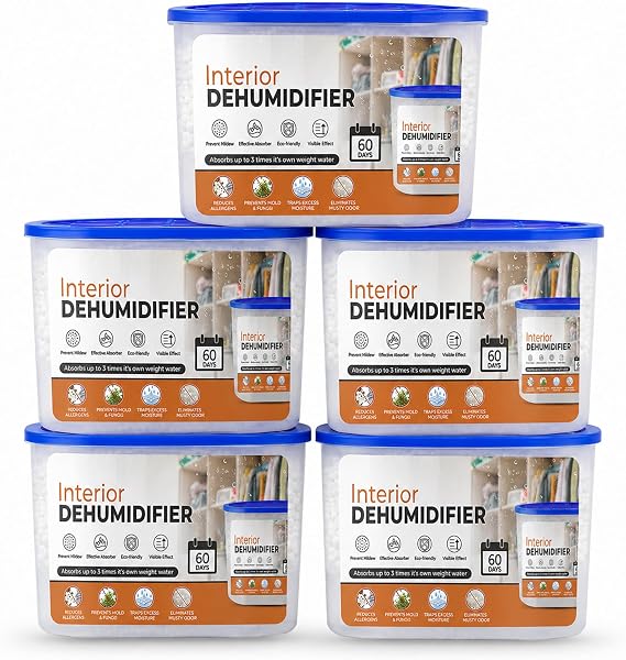 Roe Tenpo Dehumidifier, 500ml, Pack of 5