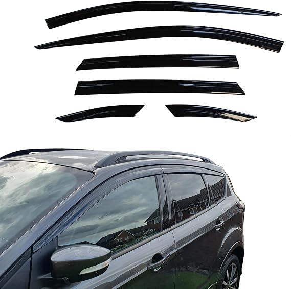 AUTO CLOVER Wind Deflectors Set for Ford Kuga 2012-2019 (6 pieces)