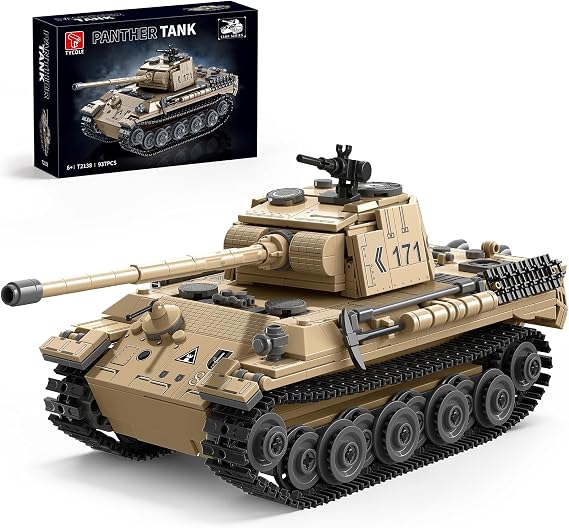 TYCOLE Leopard Tank Building Set WW2 Army Toys 937 Pieces