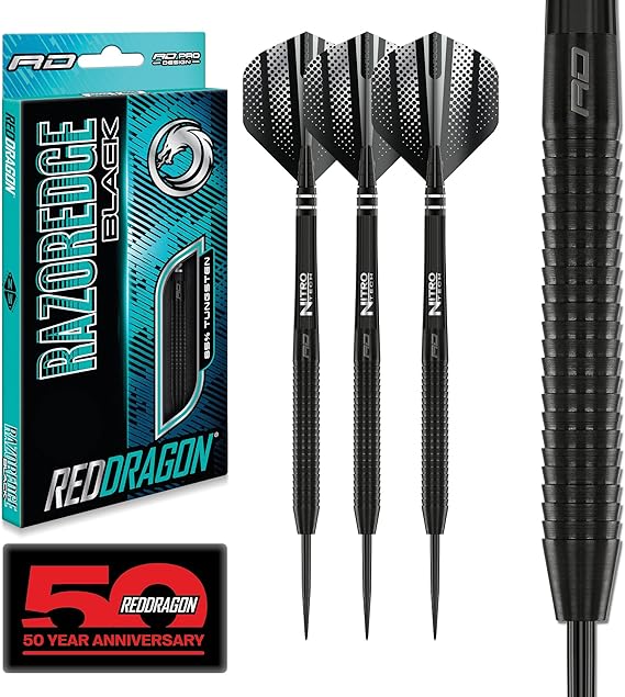 RED DRAGON Darts | Razor Edge Series | 85% Tungsten Darts Set | 20g-33g