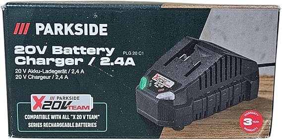 Parkside Charger for Parkside Devices with Charging Cable 21.5V 2.4A PLG 20 A1 (Charger)