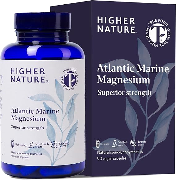 Higher Nature Atlantic Marine Magnesium Supplement 300mg - 90 Capsules