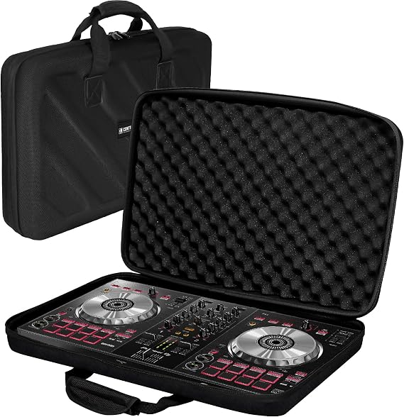 Hard Case Compatible with Pioneer DJ Controller DDJ-FLX4/DDJ-400/DDJ-SB2/DDJ-200/DDJ-SB3/DDJ-RB Protective Carrying Storage Bag,Black(S-20.8 x 14.5 x 3.5 Inch)
