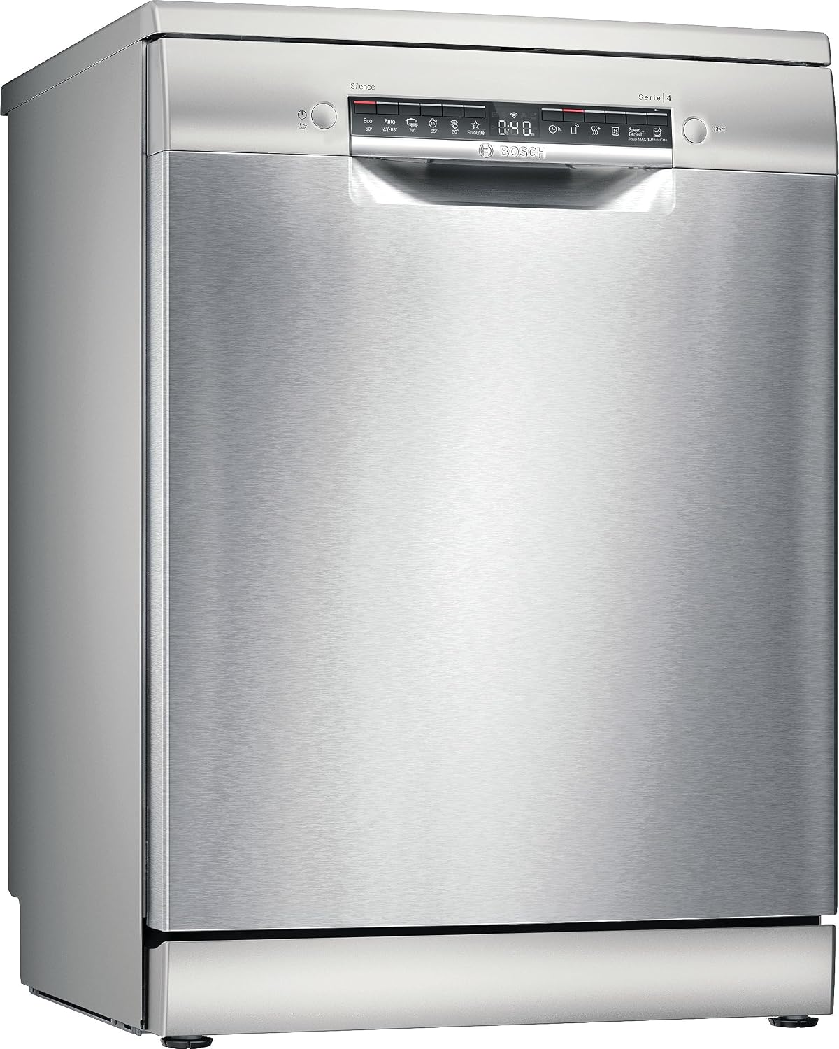 Bosch - Dishwasher Free Installation, Series 4, 60 cm. wide, 3rd tray, 14 services, Eco Silence Motor, Home Connect, Steel, SMS4HMI07E [Energy Class D]