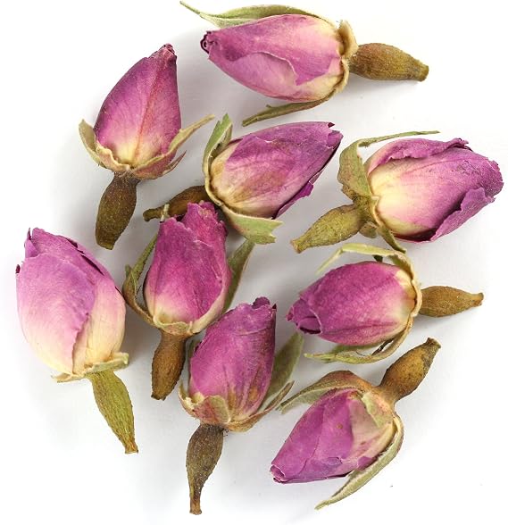 Pink Rose Buds Premium Loose Leaf Herbal Tea - Chiswick Tea Co - 100g