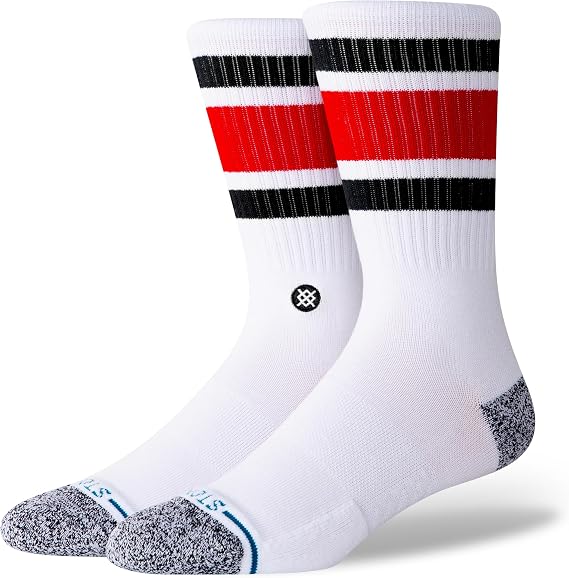 Stance Boyd Crew Socks Gold Striped Multi Calf