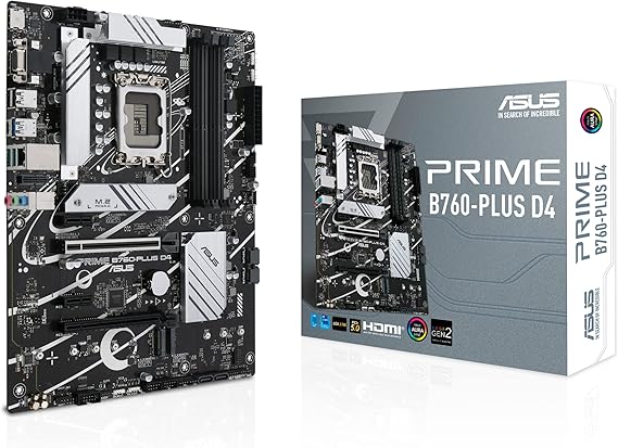 ASUS Prime B760-PLUS D4 Gaming Motherboard Socket Intel LGA 1700