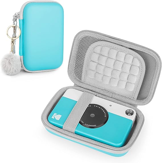 Yinke Case for Kodak PRINTOMATIC/Smile/Mini 2 HD/Smile Portable Instant Photo Printer, Travel Carry Case Protective Cover (New Blue)