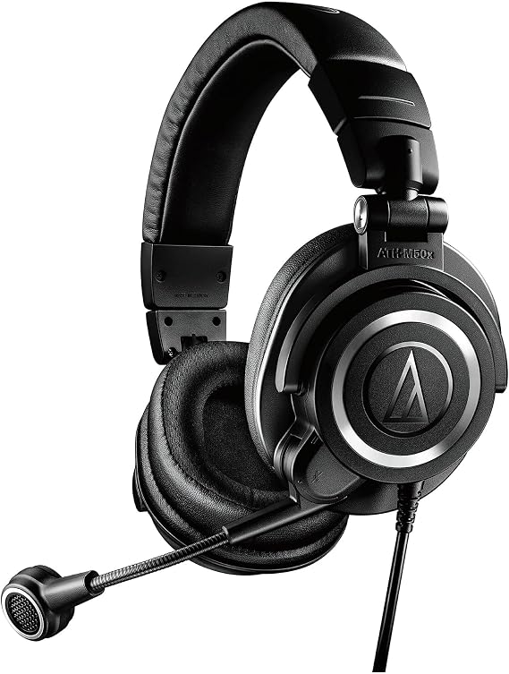 Audio-Technica ATH-M50xSTS-USB Streaming Headset & HP-M50xSTS Replacement Earpads Mesh
