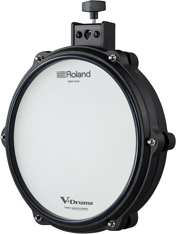 Roland PD-10H V-Pad | 10-inch Dual Zone V-Pad | Flagship-Inspired Feel & Response | Durable & Quiet | Rugged Hoop & Rubber Rim Design | Compatible with a Wide Range of Roland V-Drums