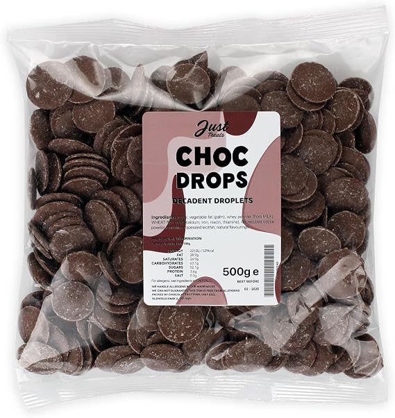 Just Treats Choc Drops (500g Share Bag)