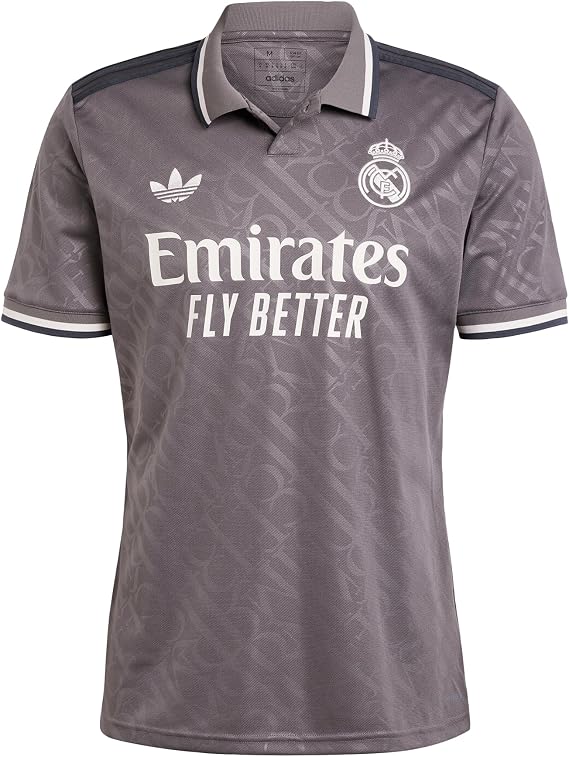 adidas Mens Madrid Third Shirt 2024 2025 Adults Short Sleeve