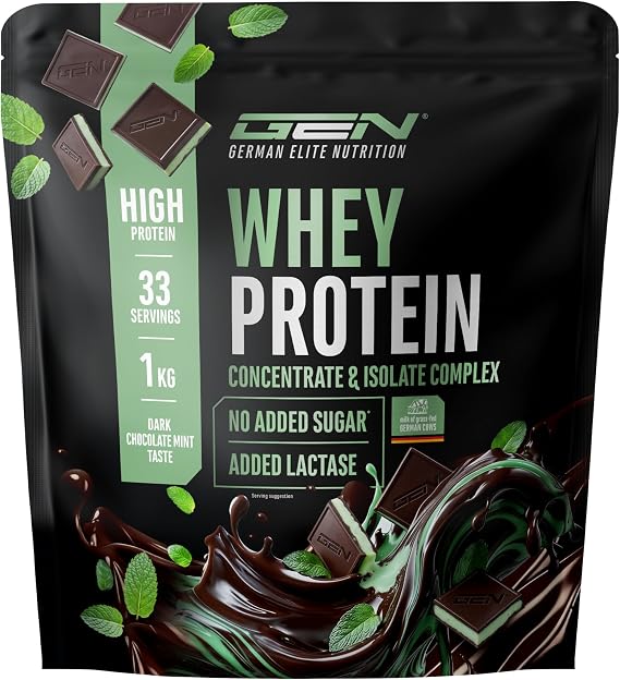 GEN GERMAN ELITE NUTRITION Whey Protein – Powder 1000g – Whey Isolate