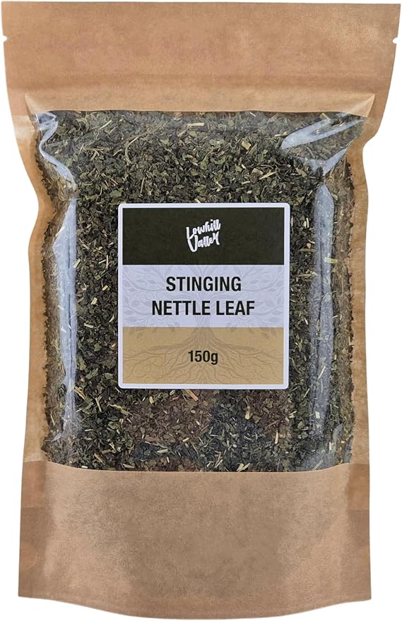 Lowhill Valley Stinging Nettle Leaf Herbal Tea - Urtica dioica Cut And Dried Leaves - Nutrient-Rich Loose-Leaf Tea for Wellbeing – No Additives or Preservatives – Organically Grown – 150g