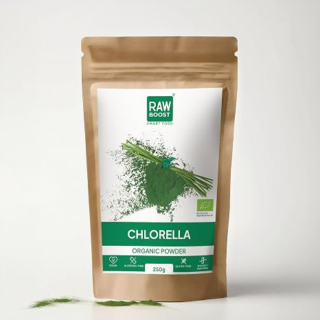 Chlorella Powder Organic 250 g - 100% Organic Cultivation No Additives Vegan & Gluten Free - Finely Ground Chlorella Algae Powder Rich in Chlorophyll & Nutrients