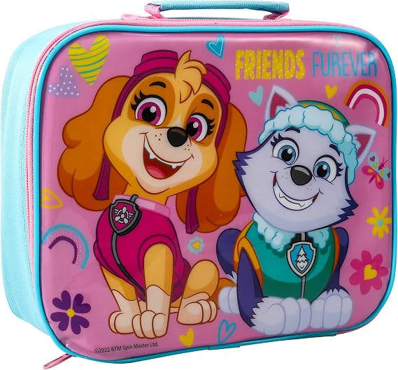 Paw Patrol Girl Kids Insulated Lunch Bag with Carry Handle - BPA Free