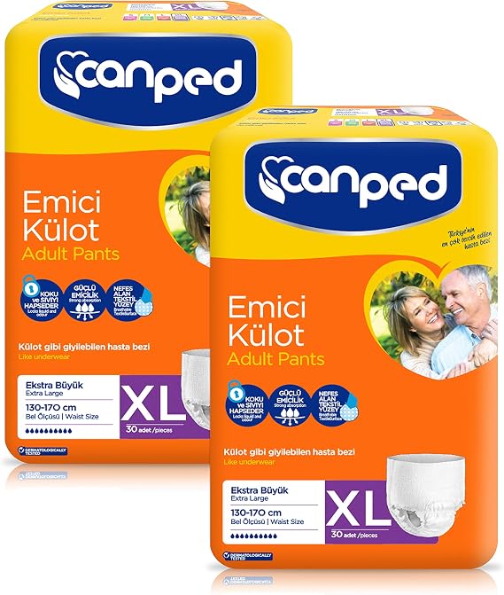 Canped Emici Külot XL, Extra Büyük, 60 Adet