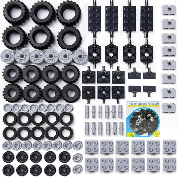 108 Pieces Technical Wheels and Tires Set
