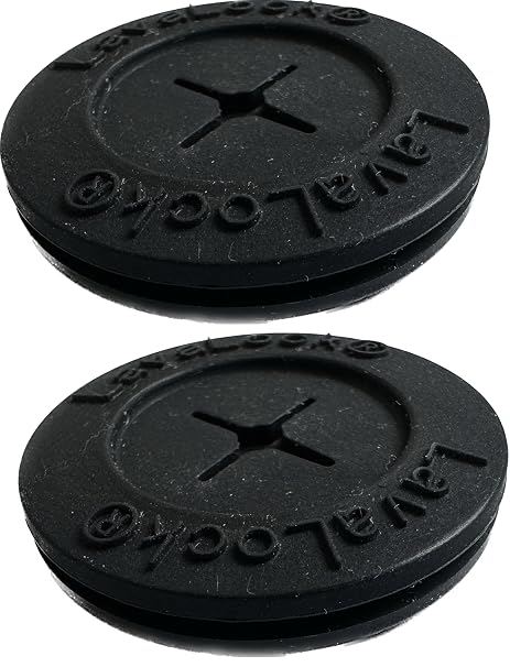 Lavalock® ブラック温度プローブグロメット - Bbqスモーカーサーモプローブポートパス 1インチまたは1.25インチ穴用 2パックは1.25インチの穴にフィット
