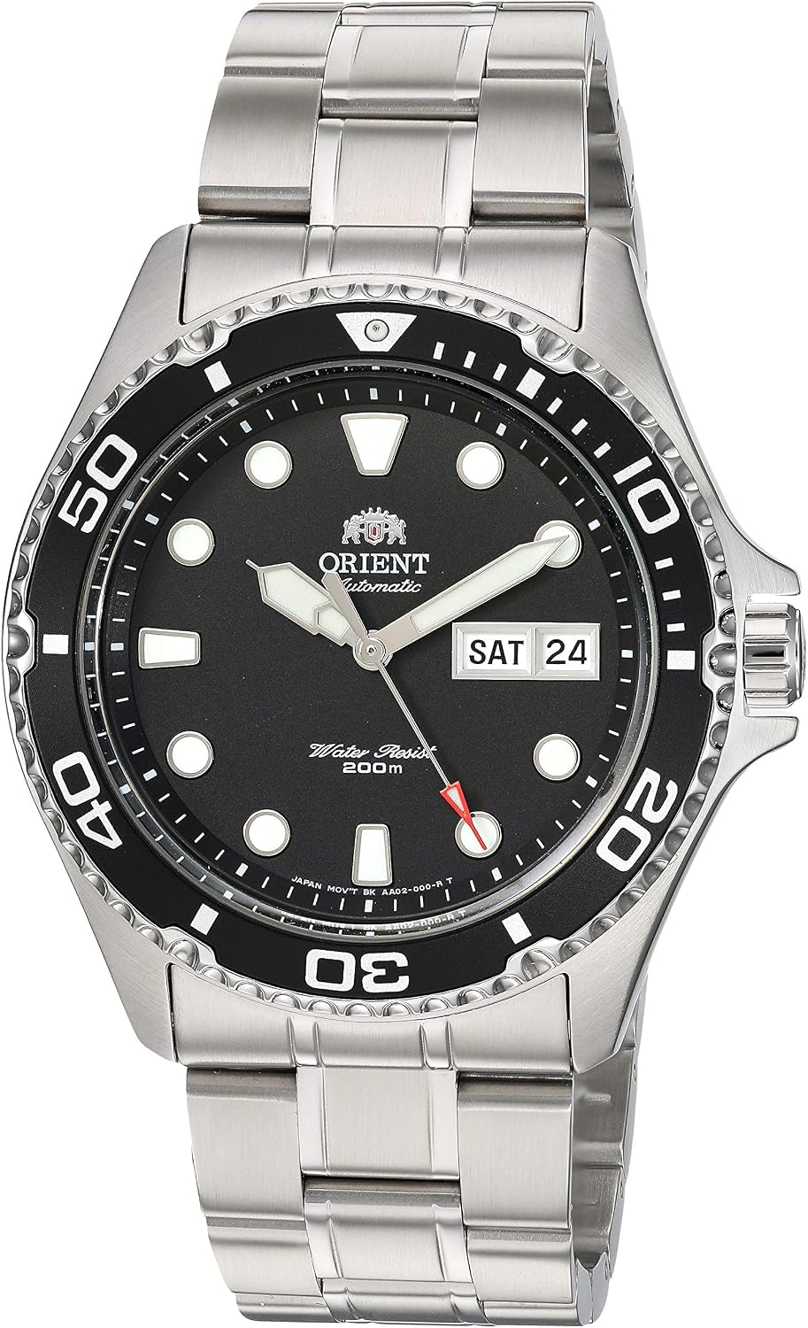 Orient Men's Stainless Steel Japanese AutomaticHand-Winding 200 Meter Diver Style Watch