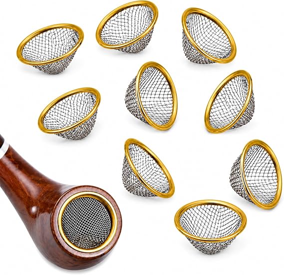 Fenny's Creations 12mm Pipe Screens Gauze Conical Steel Brass Filter Screen Bowl Mesh Metal Sieve (5)