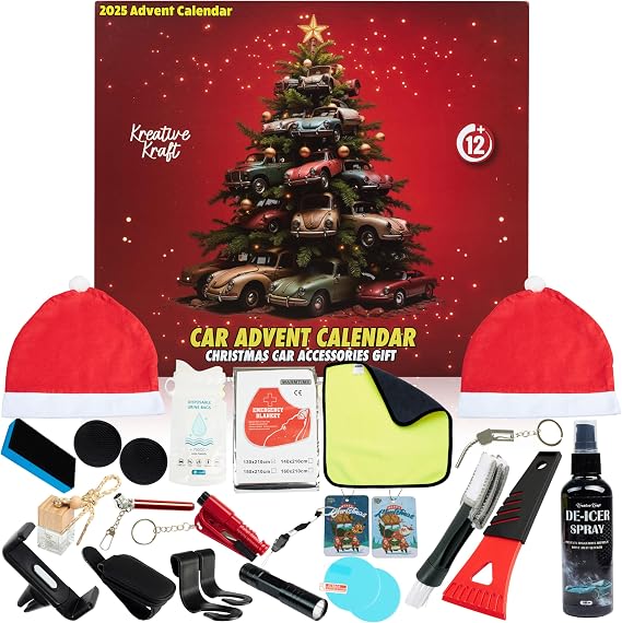 KreativeKraft Car Accessories Advent Calendar 2026, 24 Pcs
