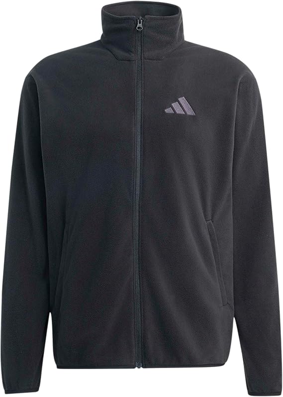 adidas Erkek Terrex Multi Essentials Tam Fermuarlı Polar Sweatshirt, siyah, M